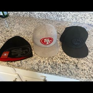 San Francisco 49er hats